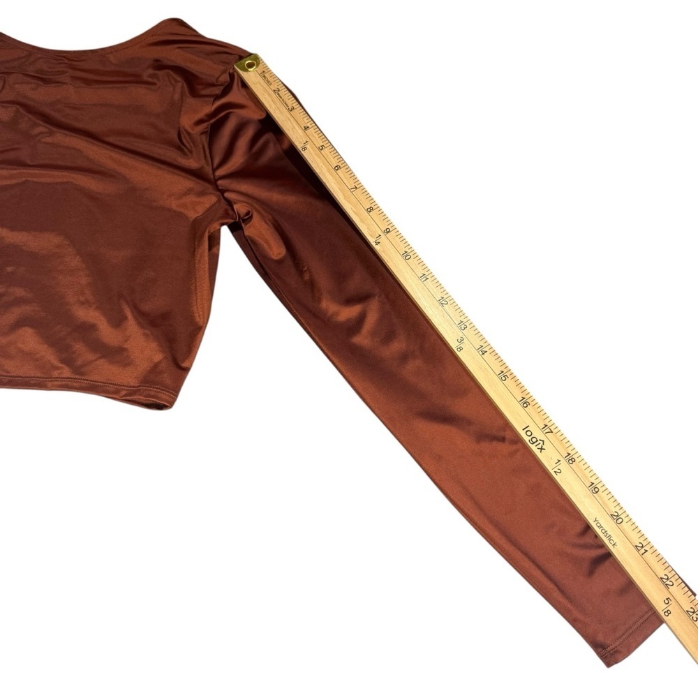 NWT Small Calia Ruched Adjustable Sun Rashguard Long Sleeve Protection Crop Top - Picture 14 of 14